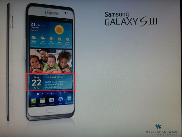 三星GALAXY S III將至 發表訊息與傳聞官圖不謀而合 三星GALAXY S III將至 發表訊息與傳聞官圖不謀而合