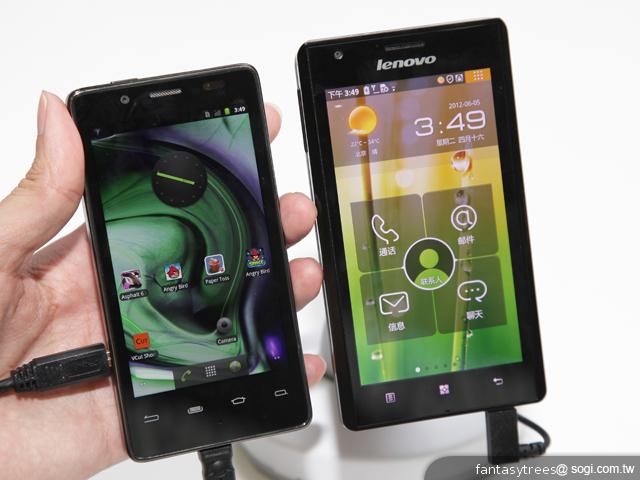 英特爾展場手機力推 XOLO X900、Lenovo LePhone K800 英特爾展場手機力推 XOLO X900、Lenovo LePhone K800