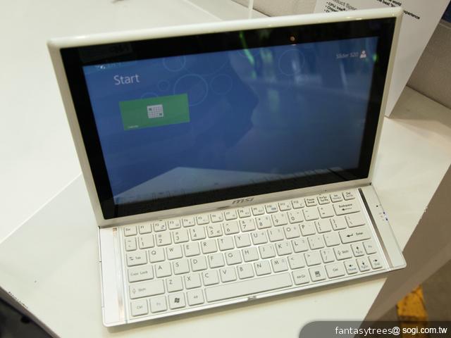 MSI Slider S20滑蓋平板電腦 搭載Win8問世 MSI Slider S20滑蓋平板電腦 搭載Win8問世