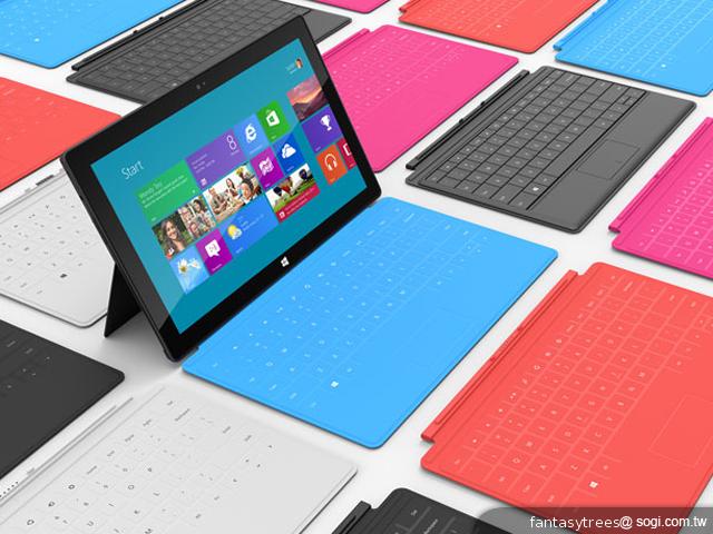 微軟推自有Win8平板電腦Surface 多彩鍵盤蓋登場 微軟推自有Win8平板電腦Surface 多彩鍵盤蓋登場