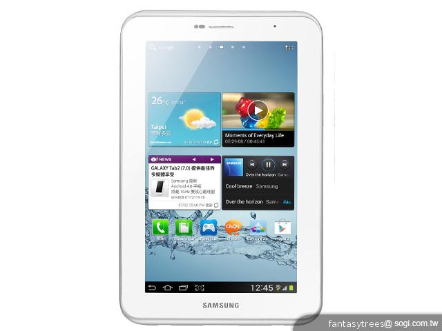 三星GALAXY Tab 2 7.0 萬元有找輕薄登場 三星GALAXY Tab 2 7.0 萬元有找輕薄登場