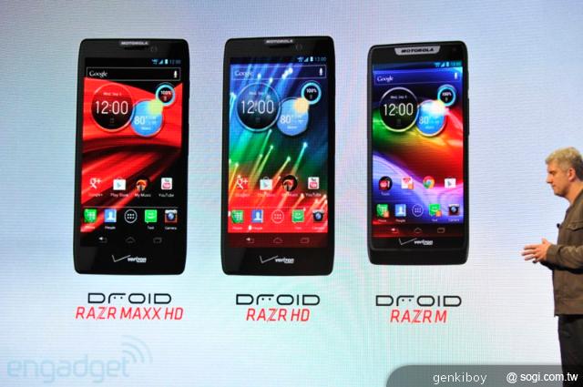MOTO安卓機海RAZR HD、RAZR MAXX HD、RAZR M齊發 MOTO安卓機海RAZR HD、RAZR MAXX HD、RAZR M齊發