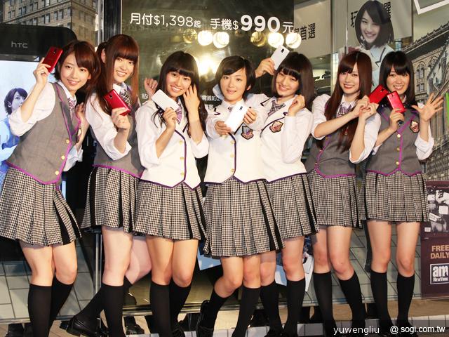 偶像團體「乃木坂46」空降台灣 代言HTC J手機吸買氣 偶像團體「乃木坂46」空降台灣 代言HTC J手機吸買氣