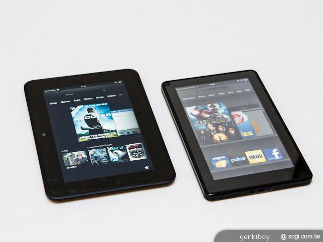 亞馬遜Kindle Fire、HD 7吋平板新舊款外觀速覽