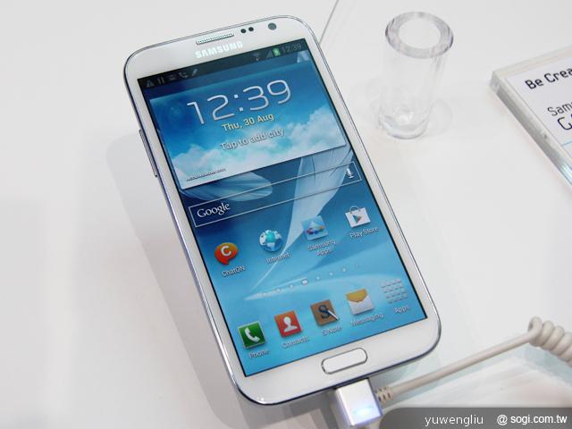 三星GALAXY Note2預定9/26開放預購 十月開賣