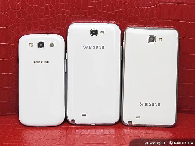 【外觀圖賞】三星GALAXY Note2、Note、S3外型比一比 【外觀圖賞】三星GALAXY Note2、Note、S3外型比一比