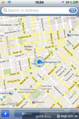 【地圖】iPhone 5蘋果地圖實測、導航親體驗