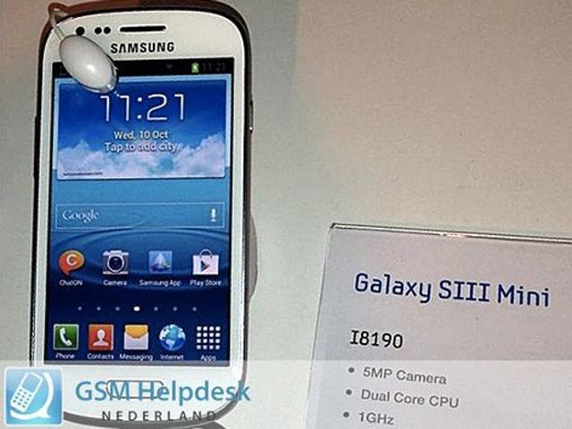三星GALAXY S III mini i8190曝光 只有外型像S3