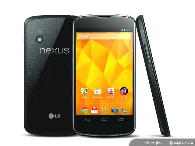 Google Nexus 4手機發表 11/13開賣 單機299美元起