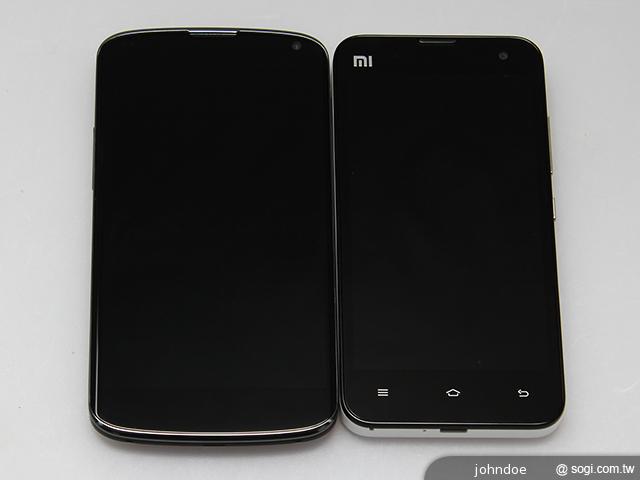 萬元有找四核手機 Nexus4、小米MI2機身比拚