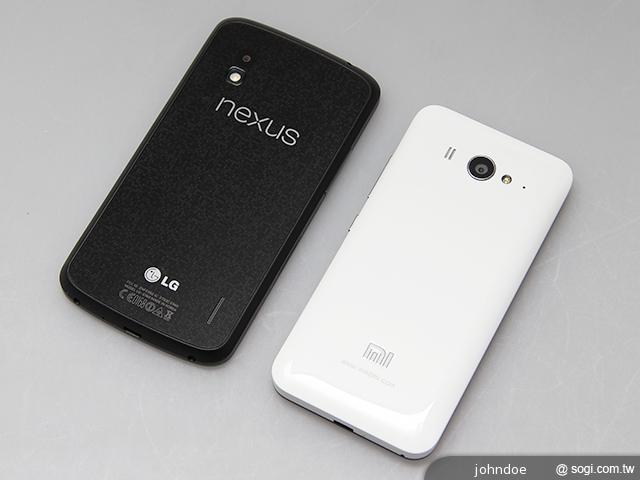 萬元有找四核手機 Nexus4、小米MI2機身比拚