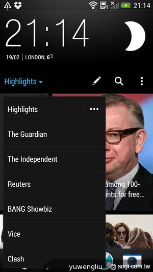 新HTC One搭Sense 5介面 BlinkFeed等功能體驗