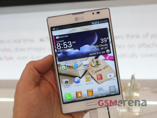 LG Optimus G、F、L、Vu四系列手機全面亮相【MWC 2013】