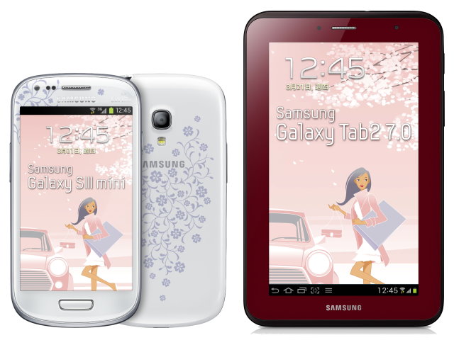 三星S3 mini、Tab2 7.0 La Fleur系列 4/1開賣