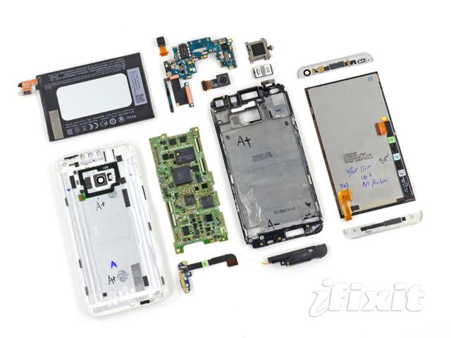 新HTC One拆透透 iFixit：很難修