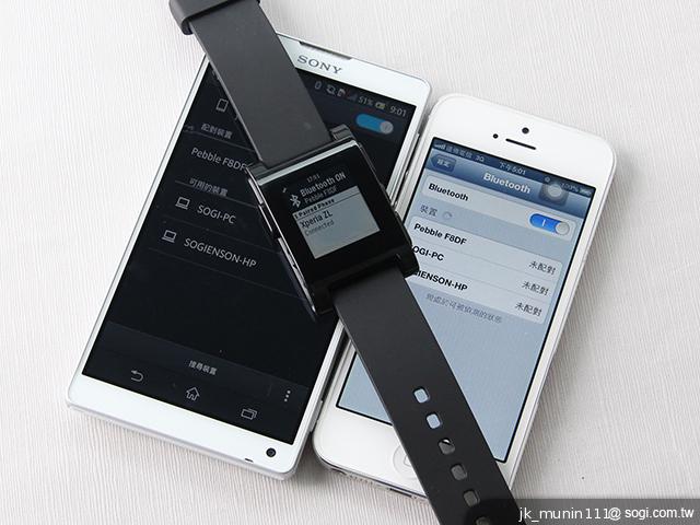 Pebble Watch智慧手錶 搭Xperia ZL也很速配！