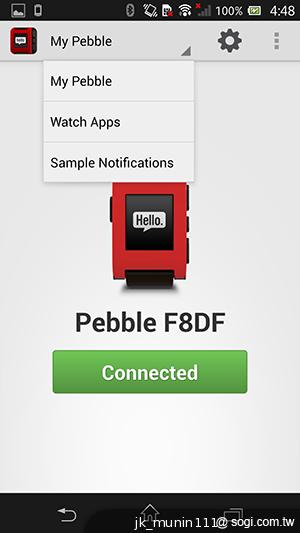 Pebble Watch智慧手錶 搭Xperia ZL也很速配！