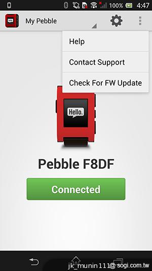 Pebble Watch智慧手錶 搭Xperia ZL也很速配！