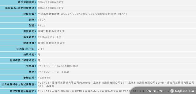 VEGA PTL21防水機 6月將以VEGA Q之名登台