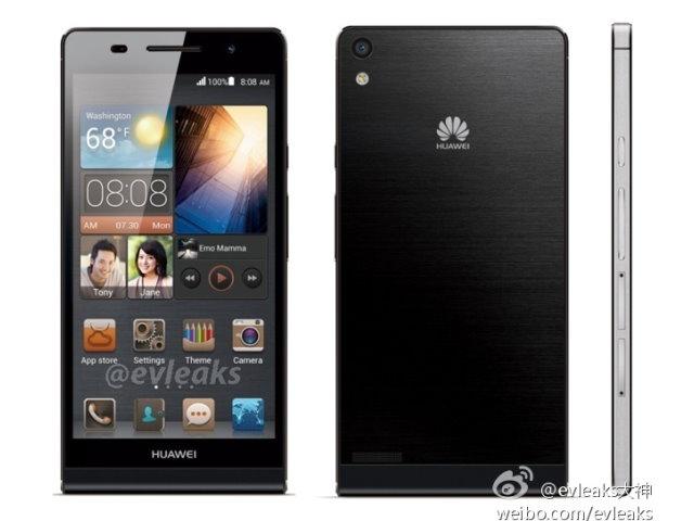 華為薄型手機Ascend P6官圖曝光？傳推黑白粉三色