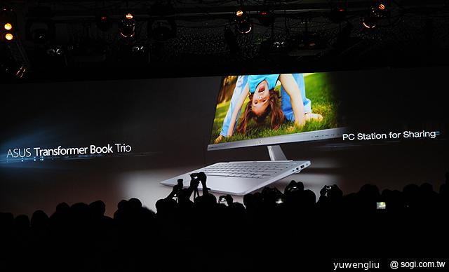 雙系統三段變形ASUS Transformer Book Trio發表【Computex 2013】