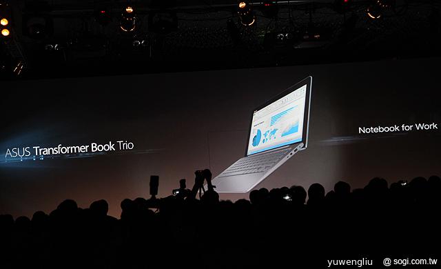 雙系統三段變形ASUS Transformer Book Trio發表【Computex 2013】