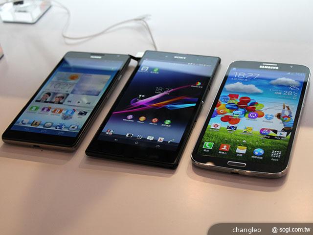 6吋智慧機 索尼Z Ultra、華為Mate、三星MEGA 你愛哪一款？
