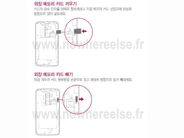 LG G2使用手冊疑曝光 傳將採用nano-SIM卡