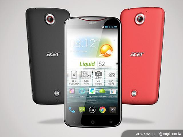 Acer Liquid S2發表 支援4K錄影+6吋FHD螢幕