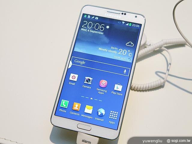 5.7吋+3GB RAM!SAMSUNG Note 3德國速測【IFA 2013】 5.7吋+3GB RAM!SAMSUNG Note 3德國速測【IFA 2013】