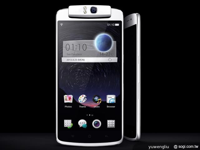 OPPO N1發表 內建206°翻轉13MP相機