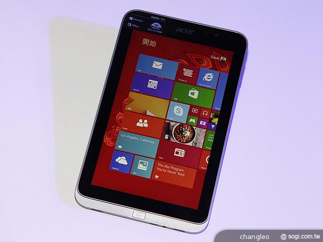 宏碁8吋微軟小平板Acer W4 台灣亮相
