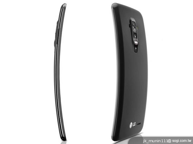 LG彎曲螢幕手機G Flex發表 具背蓋修復功能