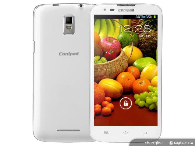 5吋四核雙卡機Coolpad 7295T 搭配中華資費開賣