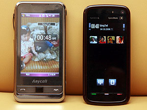 Nokia 5800 XM 雙色圖賞暨OMNIA外觀比較