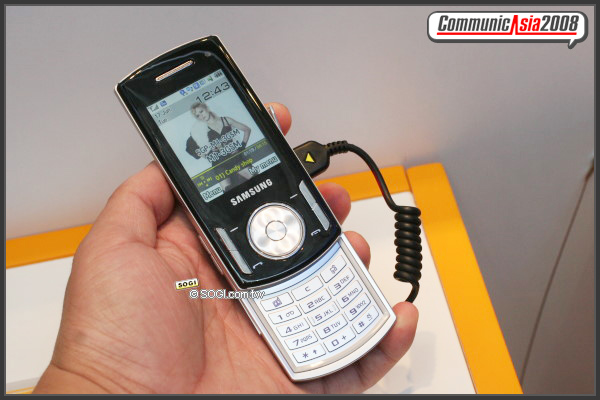 【CommunicAsia 2008】Samsung F408 雙向音樂機 【CommunicAsia 2008】Samsung F408 雙向音樂機