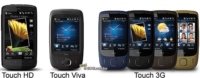 HTC 發表三款新品 Touch HD、3G、Viva HTC 發表三款新品 Touch HD、3G、Viva