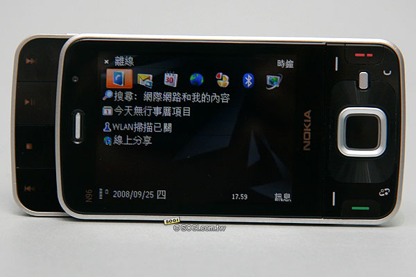 500萬畫素＋衛星導航 Nokia N96 開箱實測