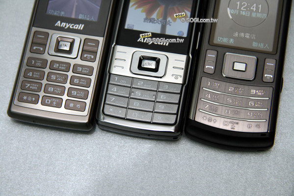 直立金屬三兄弟!Samsung U808、L708、M158 直立金屬三兄弟!Samsung U808、L708、M158