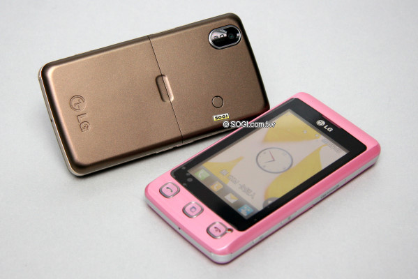 喜氣洋洋!LG KP500 金、粉雙色招好運 喜氣洋洋!LG KP500 金、粉雙色招好運