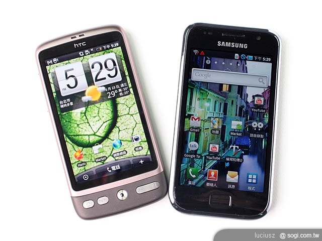 高階機種爭霸戰 - 三星 i9000 vs HTC Desire 高階機種爭霸戰 - 三星 i9000 vs HTC Desire