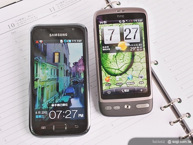 高階機種爭霸戰 - 三星 i9000 vs HTC Desire 高階機種爭霸戰 - 三星 i9000 vs HTC Desire