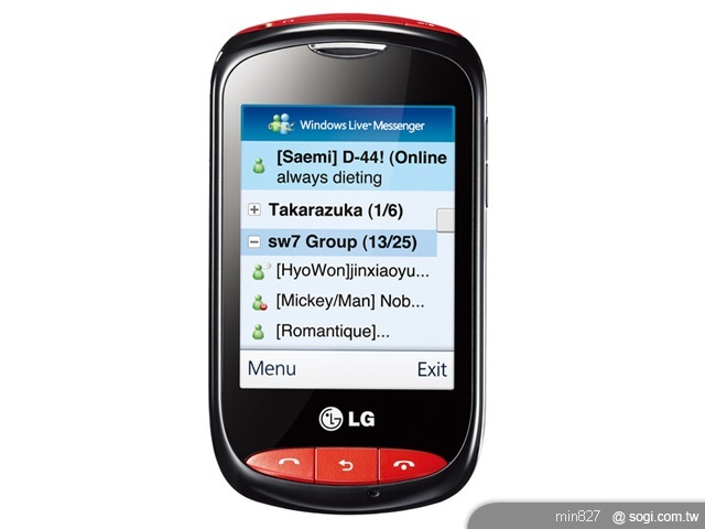 LG Wink中階觸控系列 8月歐洲上市