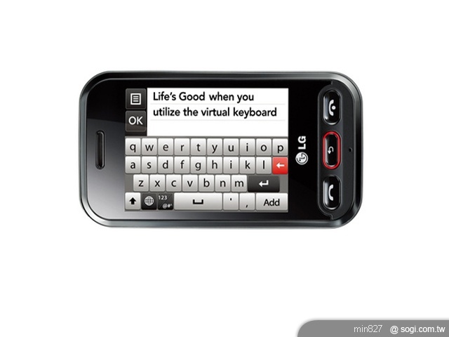 LG Wink中階觸控系列 8月歐洲上市