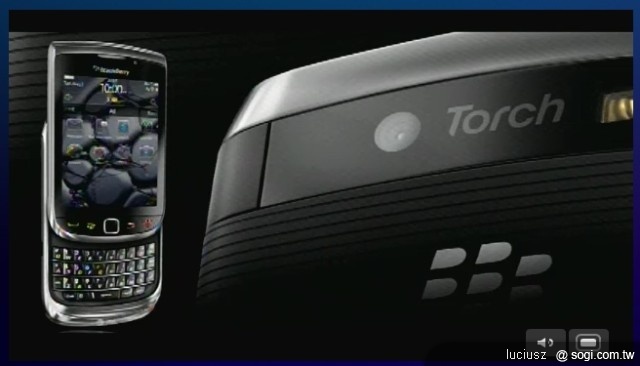 BlackBerry Torch 9800搭載全新OS 6登場 BlackBerry Torch 9800搭載全新OS 6登場