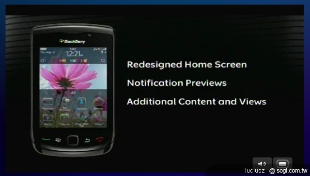 BlackBerry Torch 9800搭載全新OS 6登場 BlackBerry Torch 9800搭載全新OS 6登場