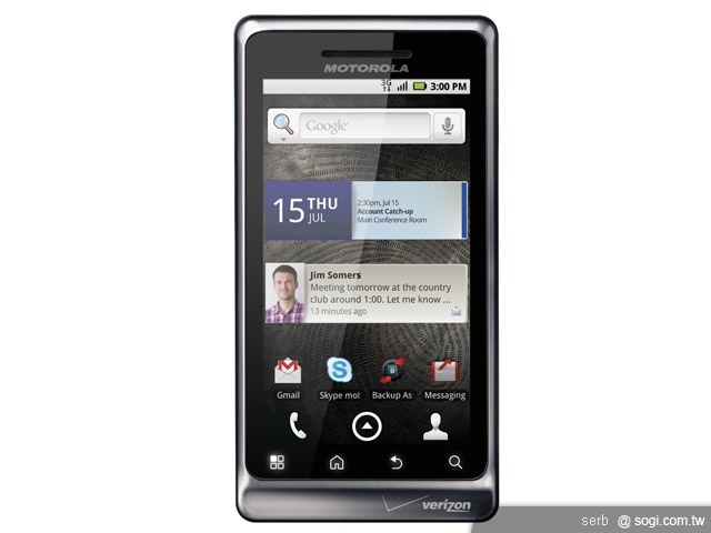 MOTO 強機再出 MOTO Droid 2 發表上市 MOTO 強機再出 MOTO Droid 2 發表上市