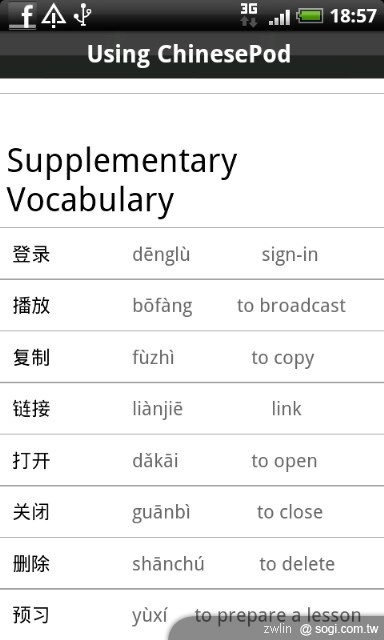 ChinesePod 軟體-老外用手機學華語的好工具 ChinesePod 軟體-老外用手機學華語的好工具