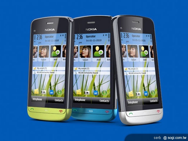 輕量平價機又一款 NOKIA C5-03 登場 輕量平價機又一款 NOKIA C5-03 登場