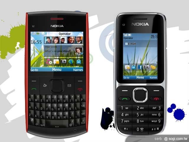 平價機款 NOKIA C2-01&X2-01登場 平價機款 NOKIA C2-01&X2-01登場